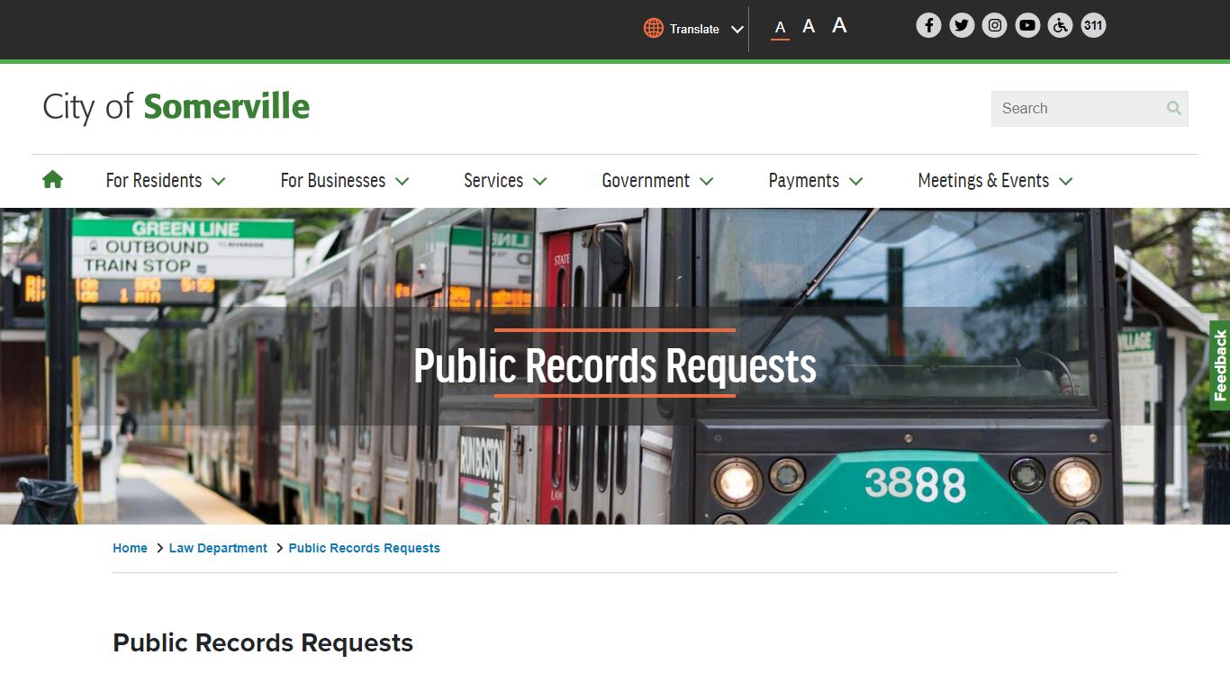 Public Records Requests | City of Somerville