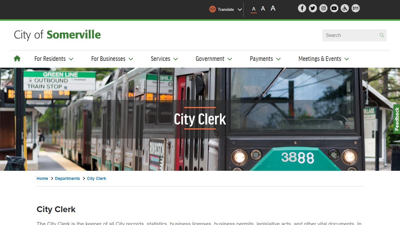 City Clerk | City of Somerville