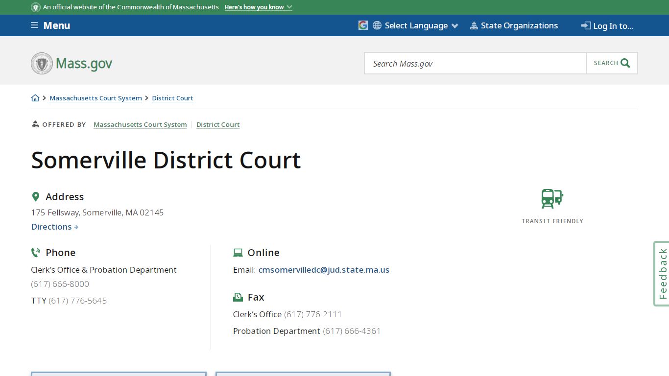 Somerville District Court | Mass.gov